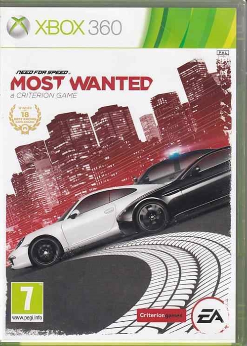 Need for Speed Most Wanted a Criterion Game - XBOX 360 (B Grade) (Genbrug)